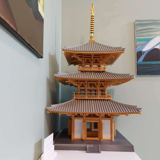 Architectural temple model